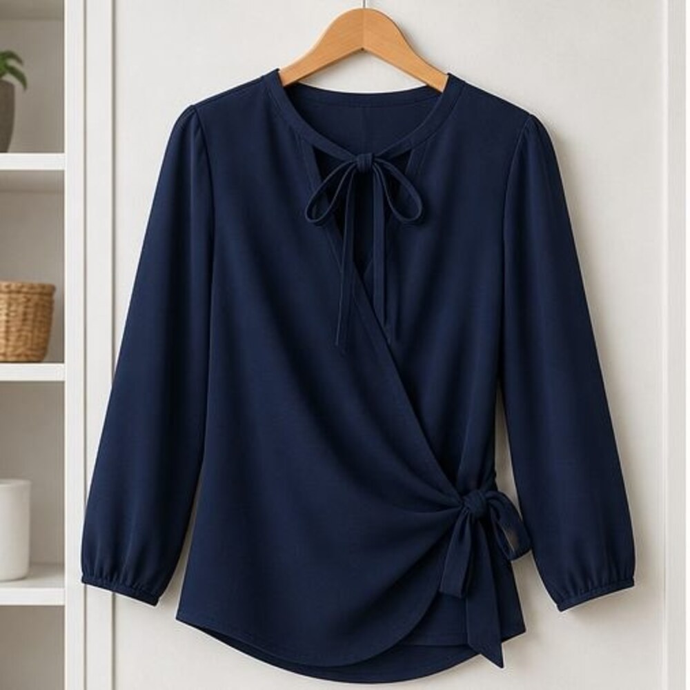 Navy Tunic Blouse